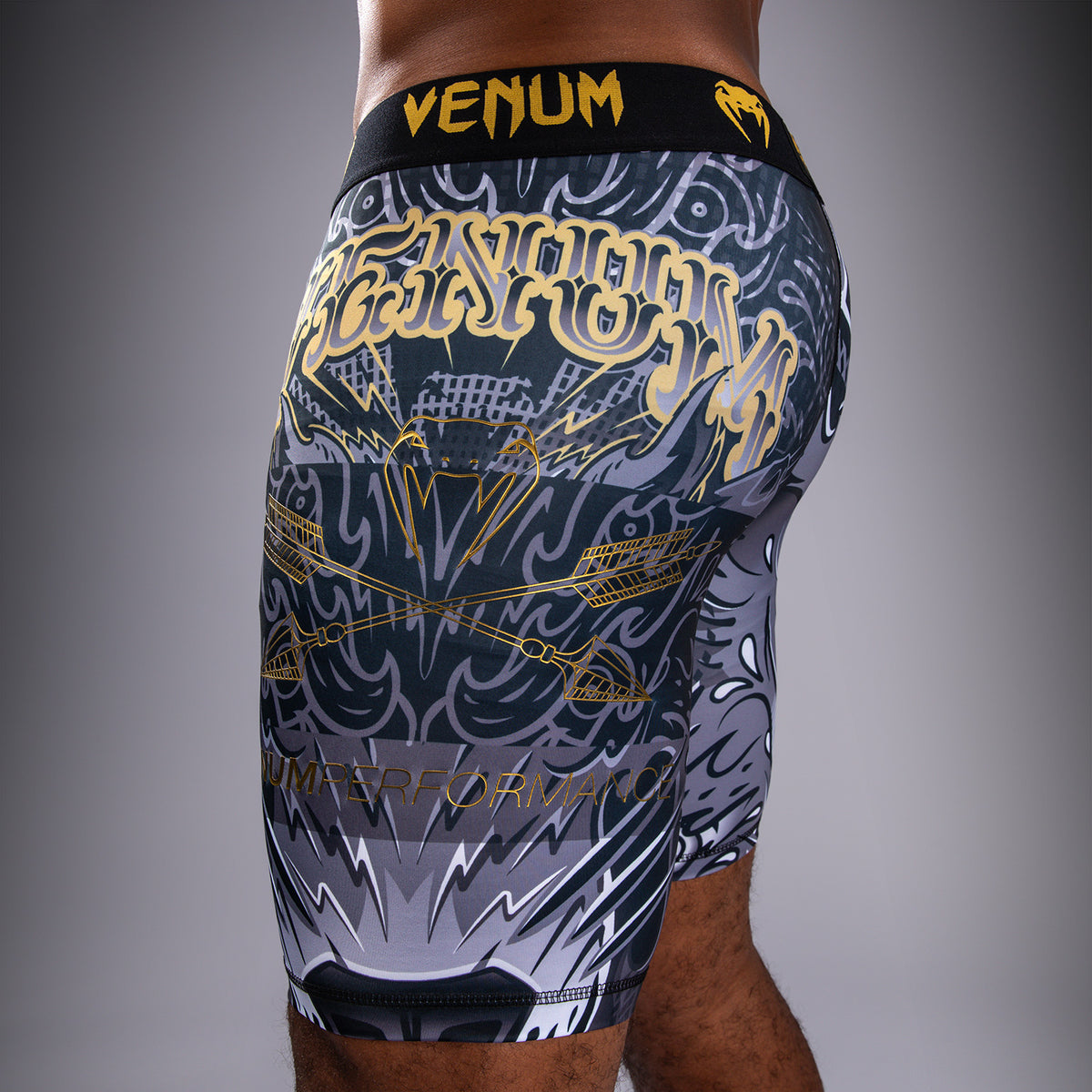 Short de Compression Venum Wolf Atak – Noir/Gris - product-type_Shorts de compression