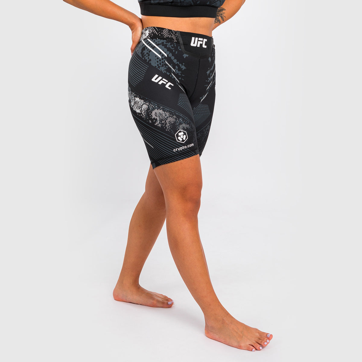 Short de compression Long Fit pour Femmes UFC Adrenaline by Venum Authentic Fight Night - Noir - product-type_Shorts de compression