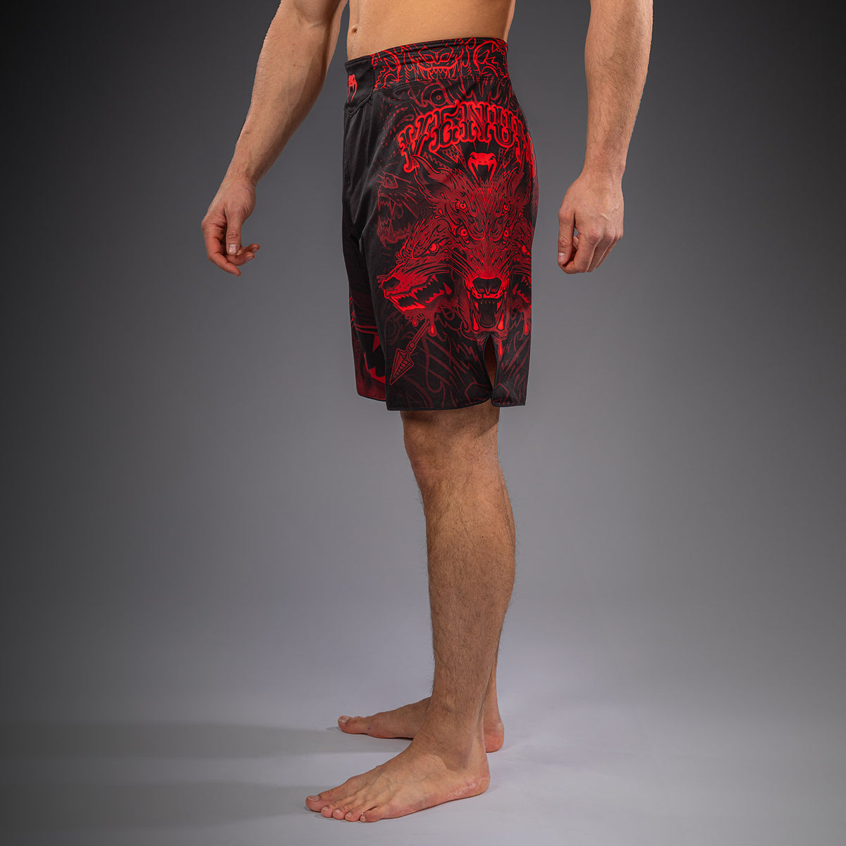 Short de Combat Venum Wolf Atak – Noir/Rouge - product-type_Shorts de MMA