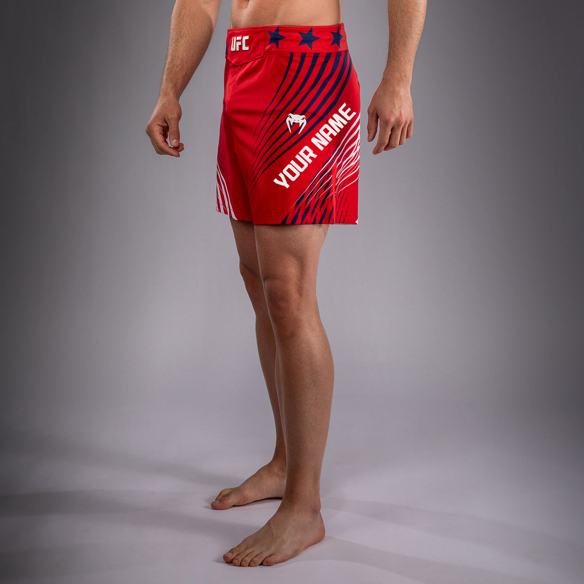 UFC Freedom 250 by Venum Authentic Fight Night Short de combat coupe courte Personnalisé pour homme - Rouge - product-type_Shorts de MMA