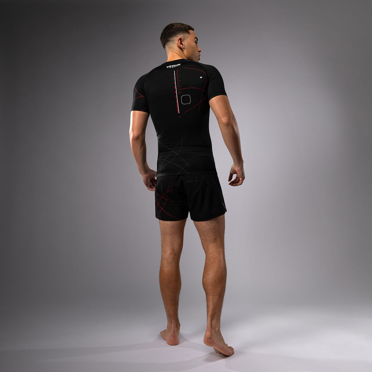 Rashguard Manches Courtes Venum Tactical XT- Noir/Rouge Feu - product-type_T-Shirts de Compression