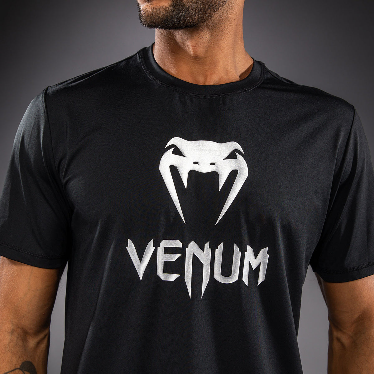 T-shirt Dry Tech Venum Classic - Noir/Argent - product-type_T-Shirts Dry Tech