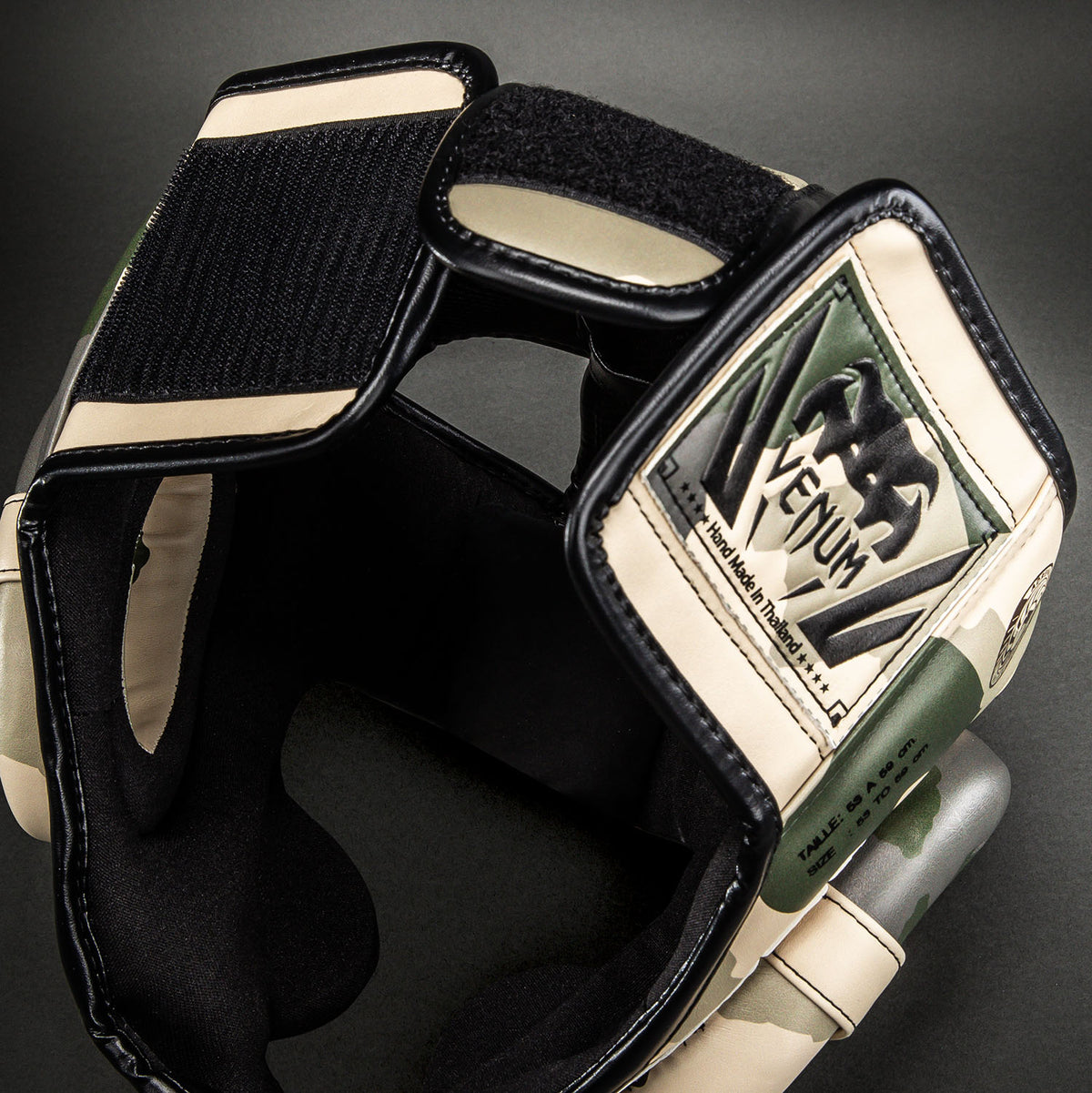 Casque de protection Venum Elite Camo – Kaki/Blanc Cassé - product-type_Casques de boxe