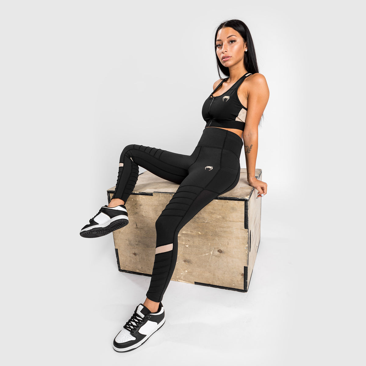 Legging Venum Moto 7/8 - Pour Femme - Noir/Sable - product-type_Leggings