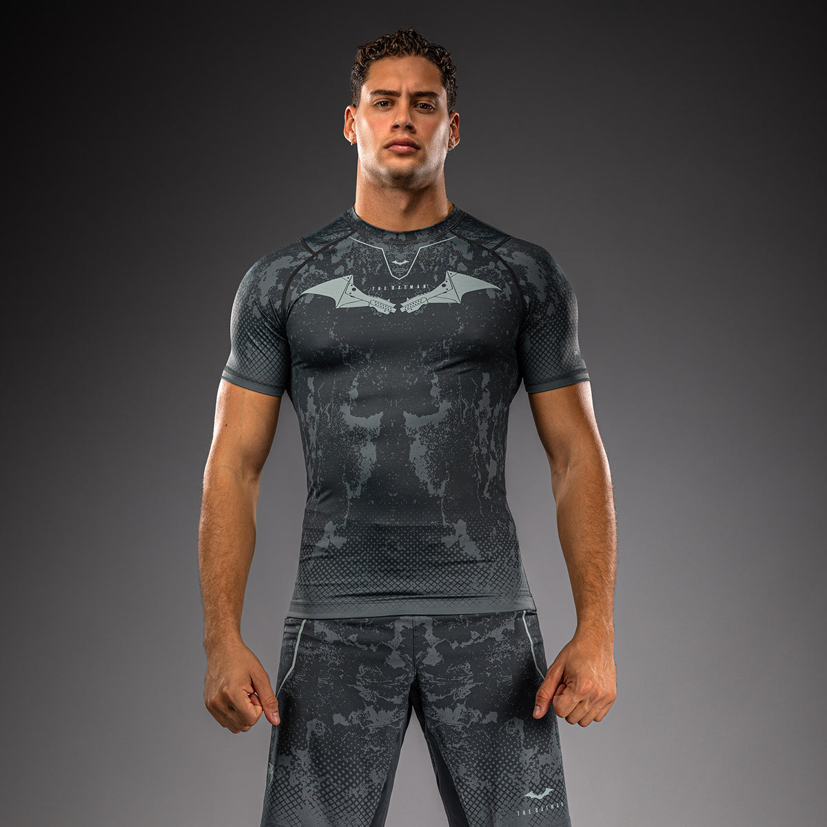 Rashguard à manches courtes Venum x Batman - Gris - product-type_T-Shirts de Compression