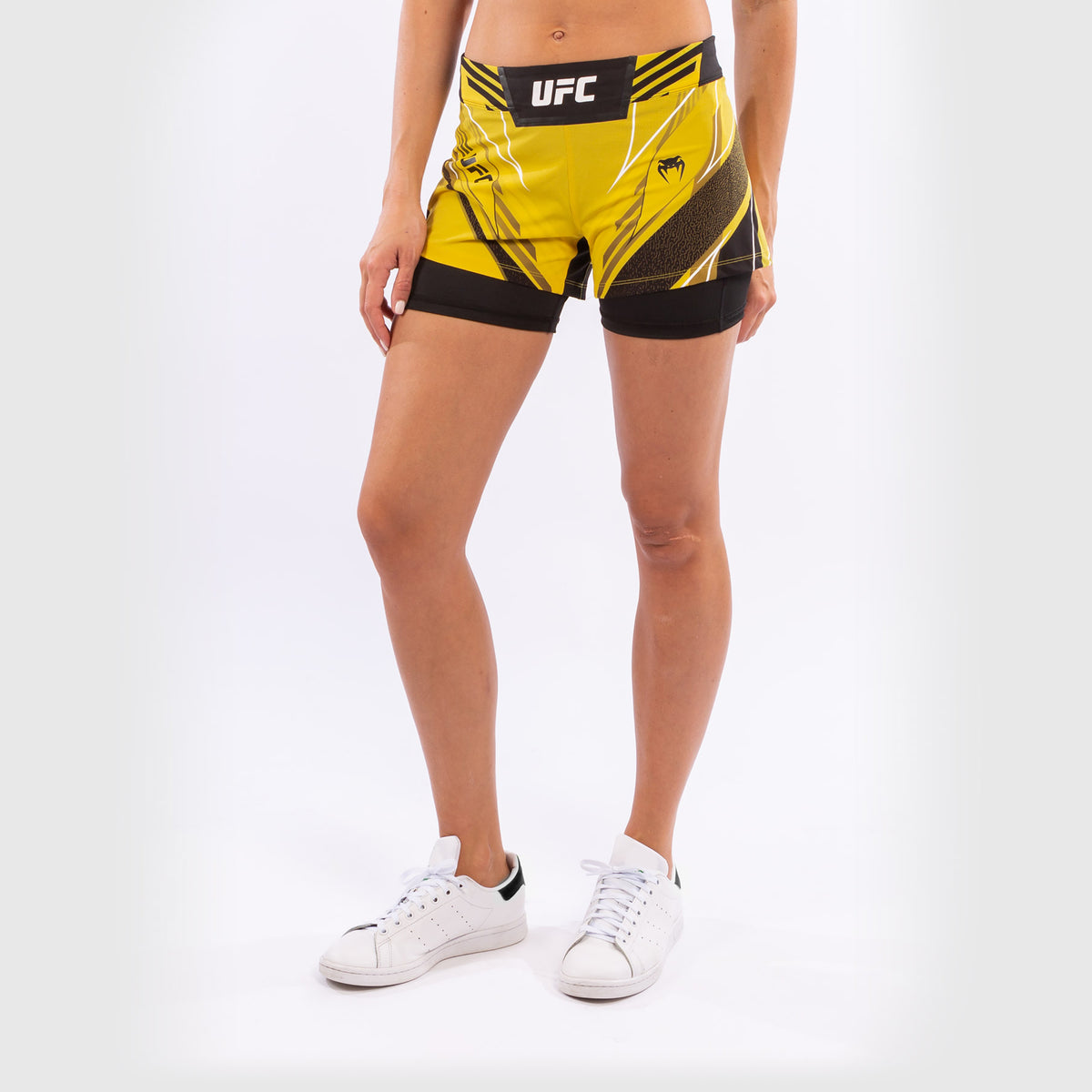 Fightshort Femme UFC Venum Authentic Fight Night - Coupe Courte - Jaune - product-type_Shorts de MMA
