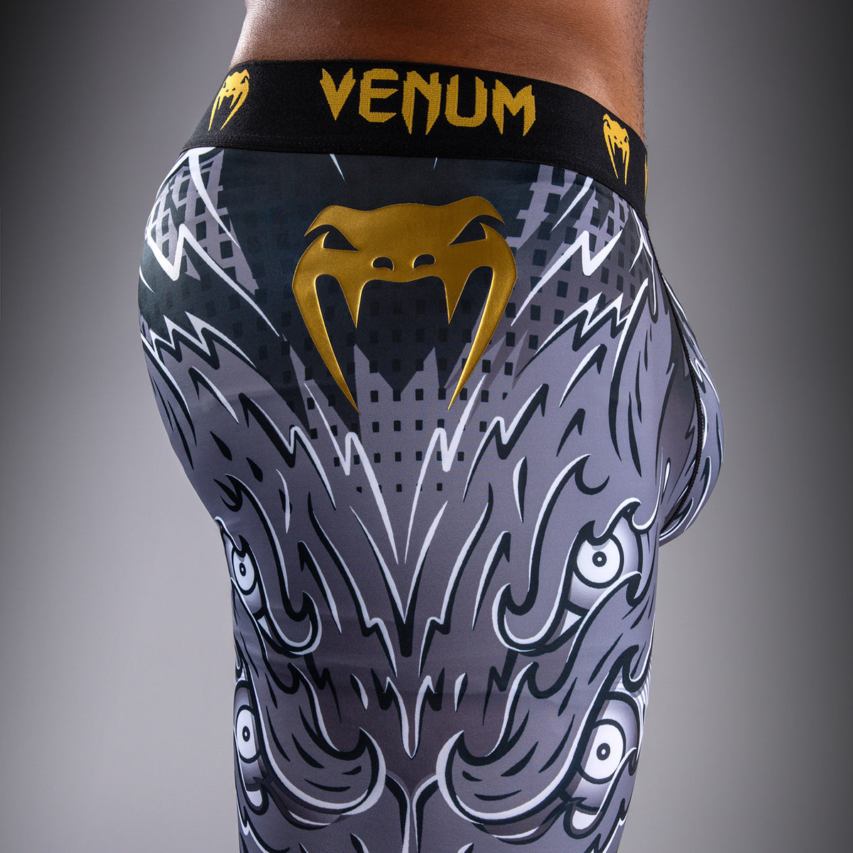 Pantalon de compression Venum Wolf Atak – Noir/Gris - product-type_Pantalons de Compression