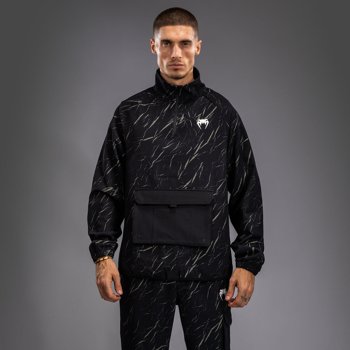 Veste de Survêtement Pour Hommes Venum Trooper - Noir/Beige - product-type_Sweatshirts