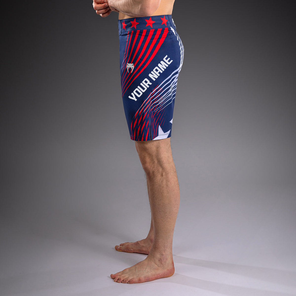 Official UFC Freedom 250 by Venum Authentic Fight Night Short de combat coupe longue pour homme - Bleu - product-type_Shorts de MMA