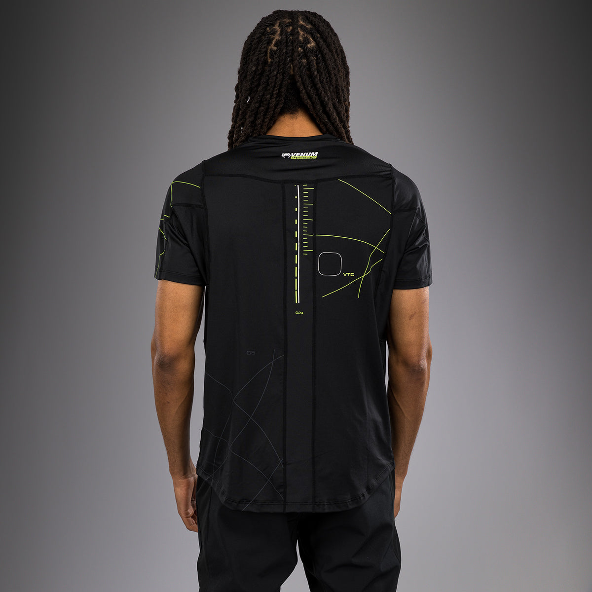 T-shirt Dry Tech Venum Training Camp 4.0 - Noir/Vert fluo - product-type_T-Shirts Dry Tech