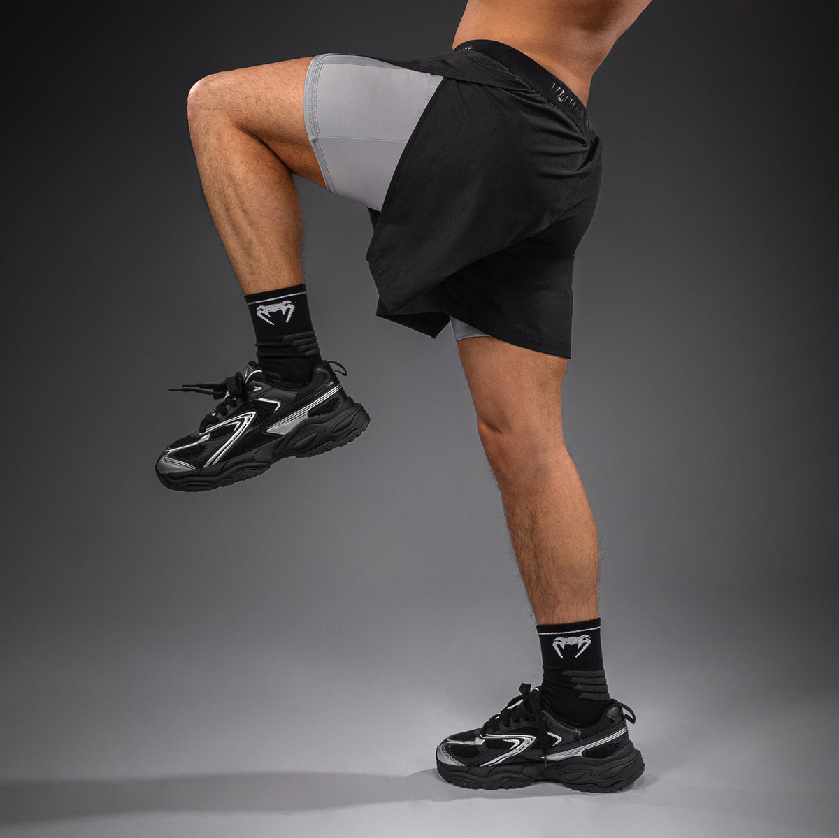 Short d’Entraînement hybride Venum Lazer - Noir/Gris - product-type_Shorts de training