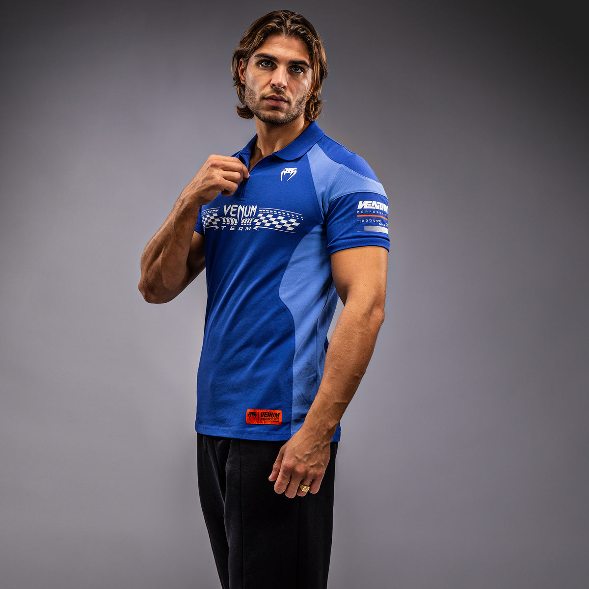 Polo en Coton Venum Motorsports - Bleu Royal