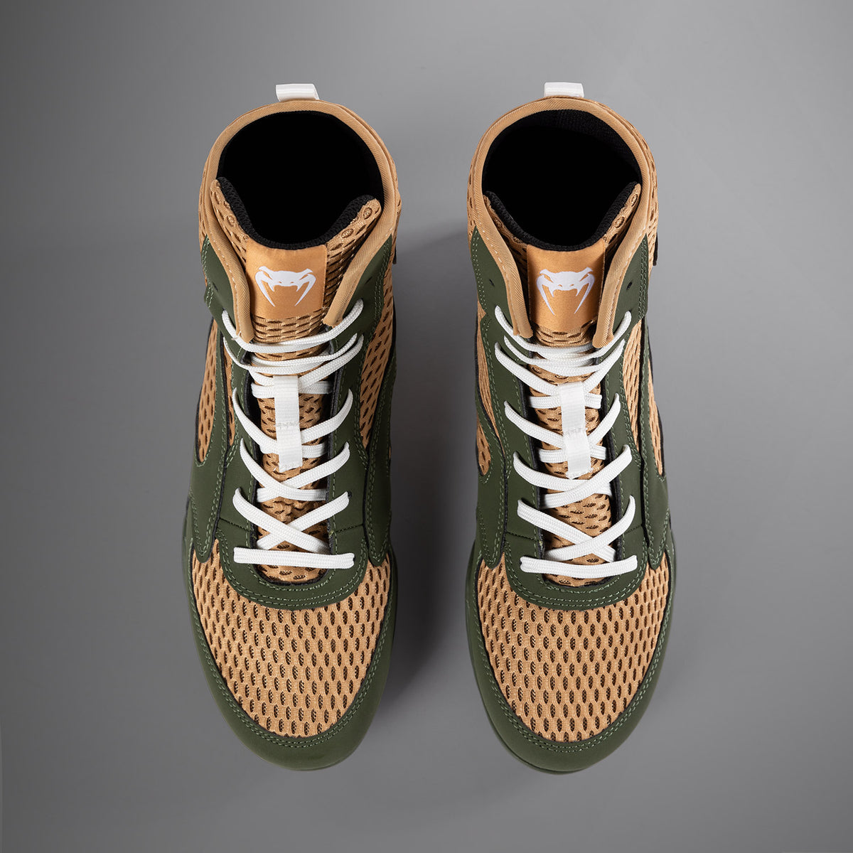 Chaussures de Boxe Venum Contender - Vert Militaire/Sable - product-type_Chaussures de boxe