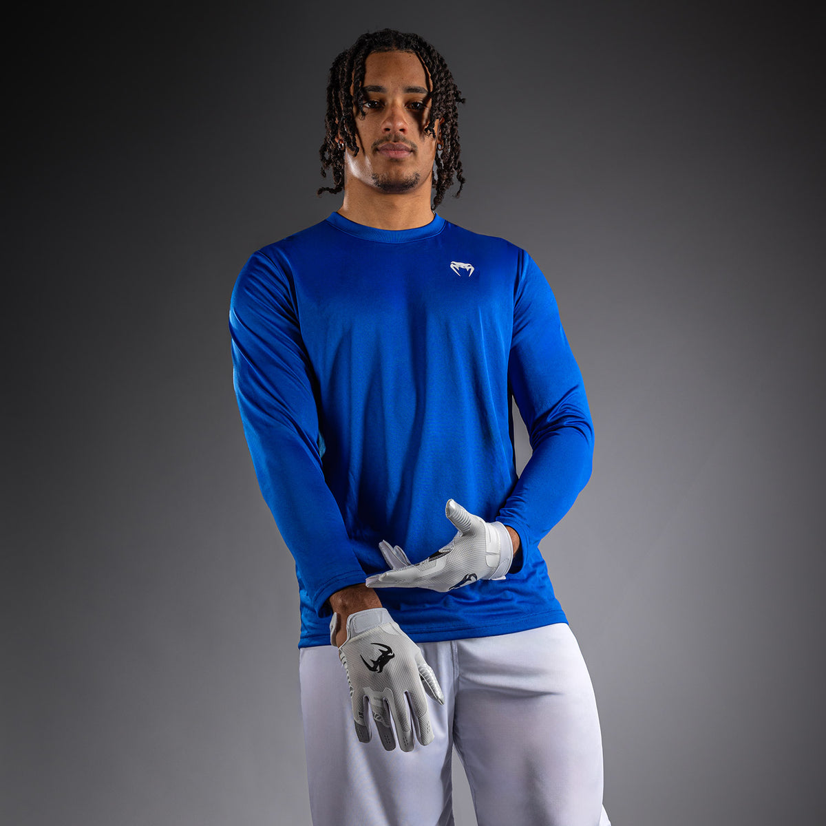 T-shirt à manches Longues Venum Lineup Performance - Bleu Royal/Blanc - product-type_T-Shirts Dry Tech