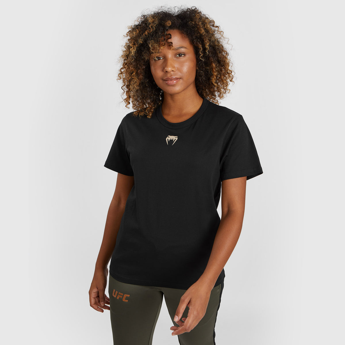 T-shirt à manches courtes en coton pour Femmes UFC Adrenaline by Venum Fight Week - Noir - product-type_T-Shirts