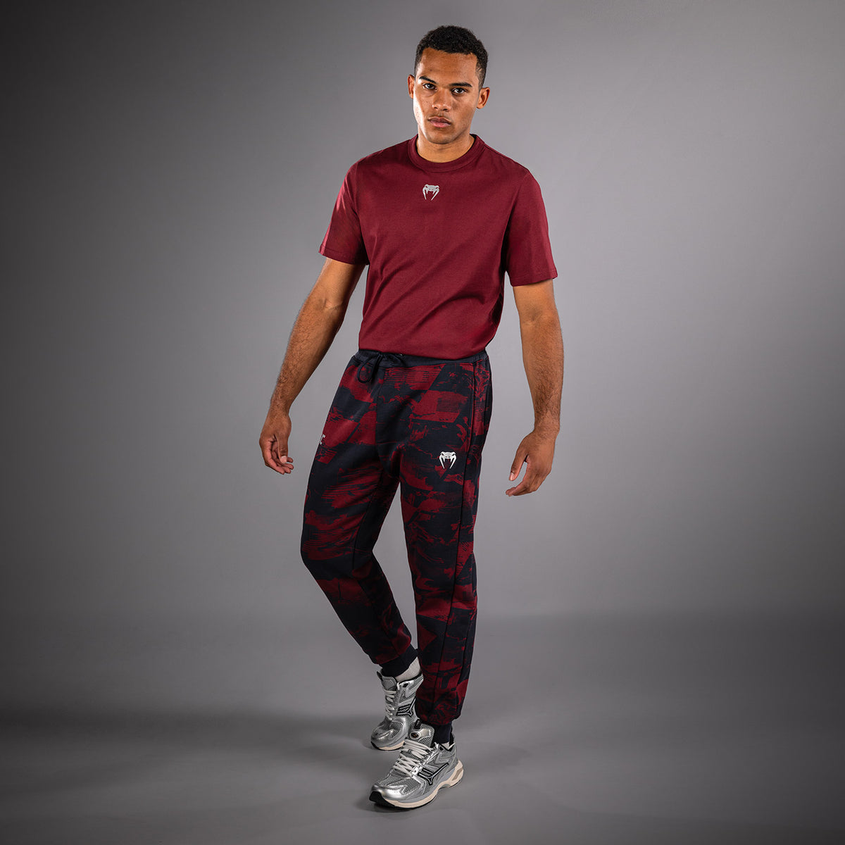 Pantalon Homme UFC Zenith by Venum Authentic Fight Week - Bleu marine/Bordeaux/Argent - product-type_Pantalons de jogging