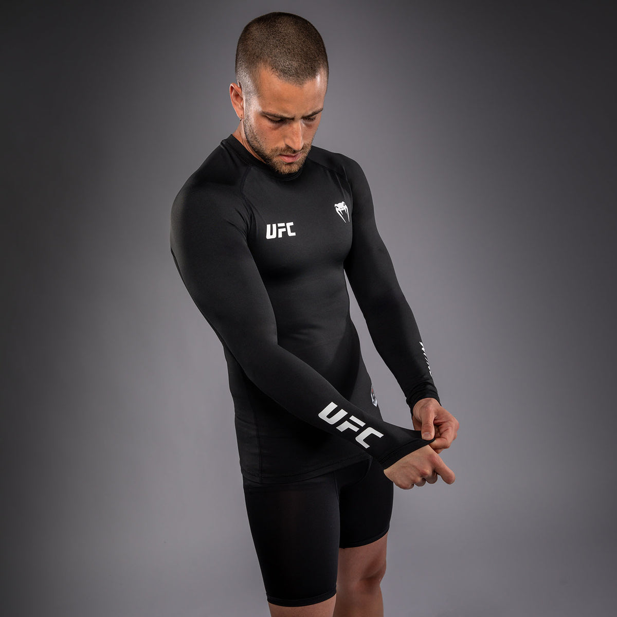 Rashguard à Manches Longues Technique pour Homme Venum UFC Unity by Venum Authentic Fight Week - Noir - product-type_T-Shirts de Compression