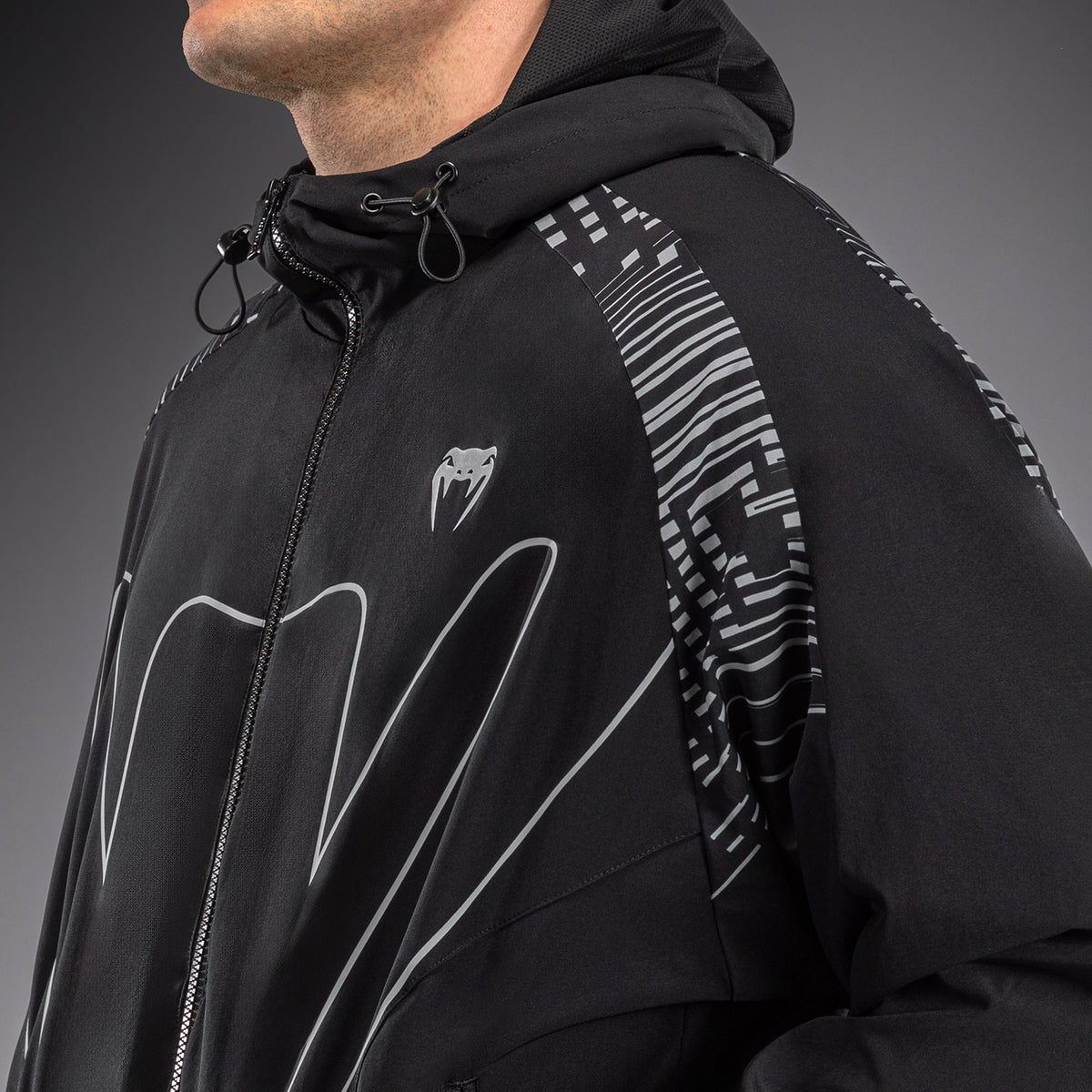 Veste de Survêtement Venum Midnight Fury – Noir/Gris/Argent - product-type_Vestes