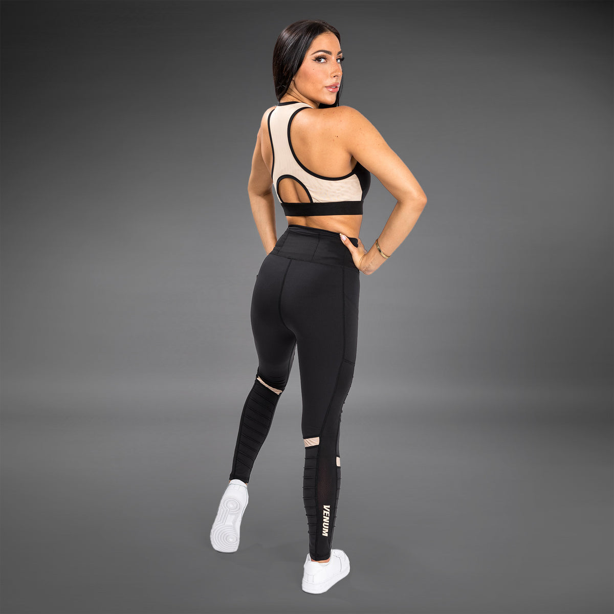 Legging Venum Moto - Pour Femme - Noir/Sable - product-type_Leggings