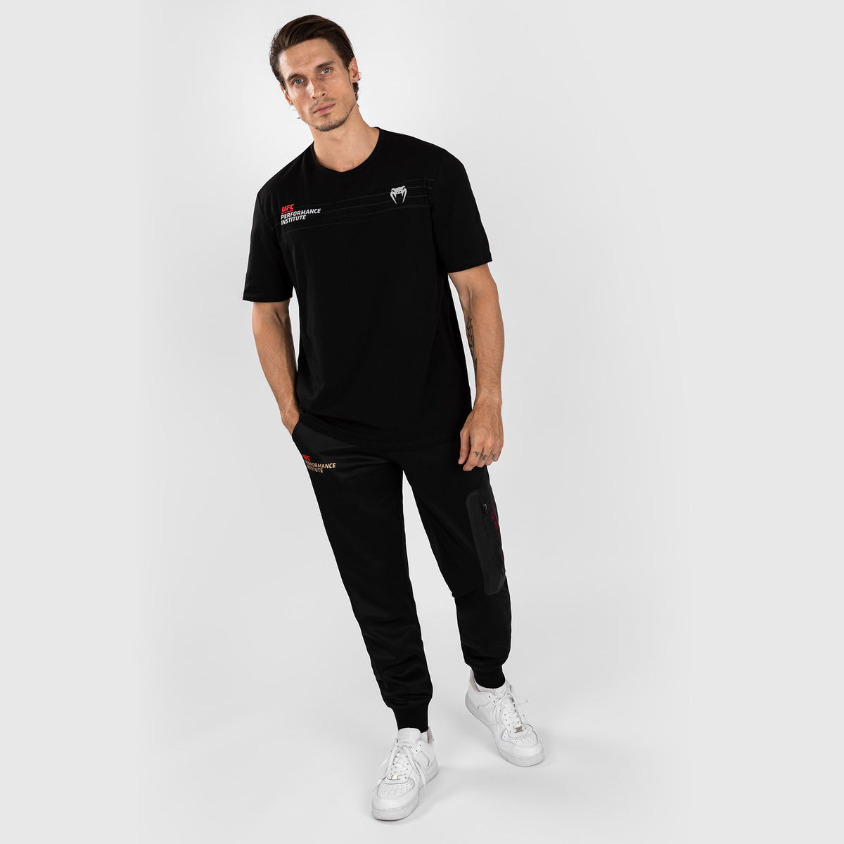 T-Shirt Homme UFC Venum Performance Institute 2.0 - Noir/Rouge - product-type_T-Shirts