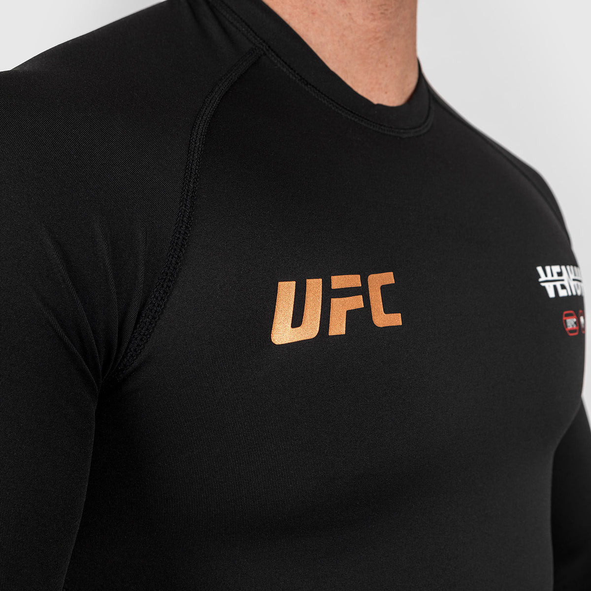 Rashguard Performance à manches longues pour Hommes UFC Adrenaline by Venum Fight Week - Noir - product-type_T-Shirts de Compression