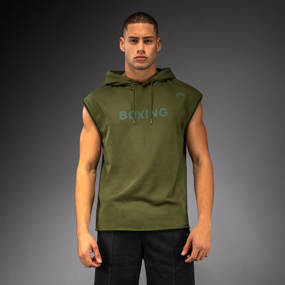 Sweat à Capuche Sans Manches Venum Boxing VT – Vert Militaire - product-type_Sweatshirts