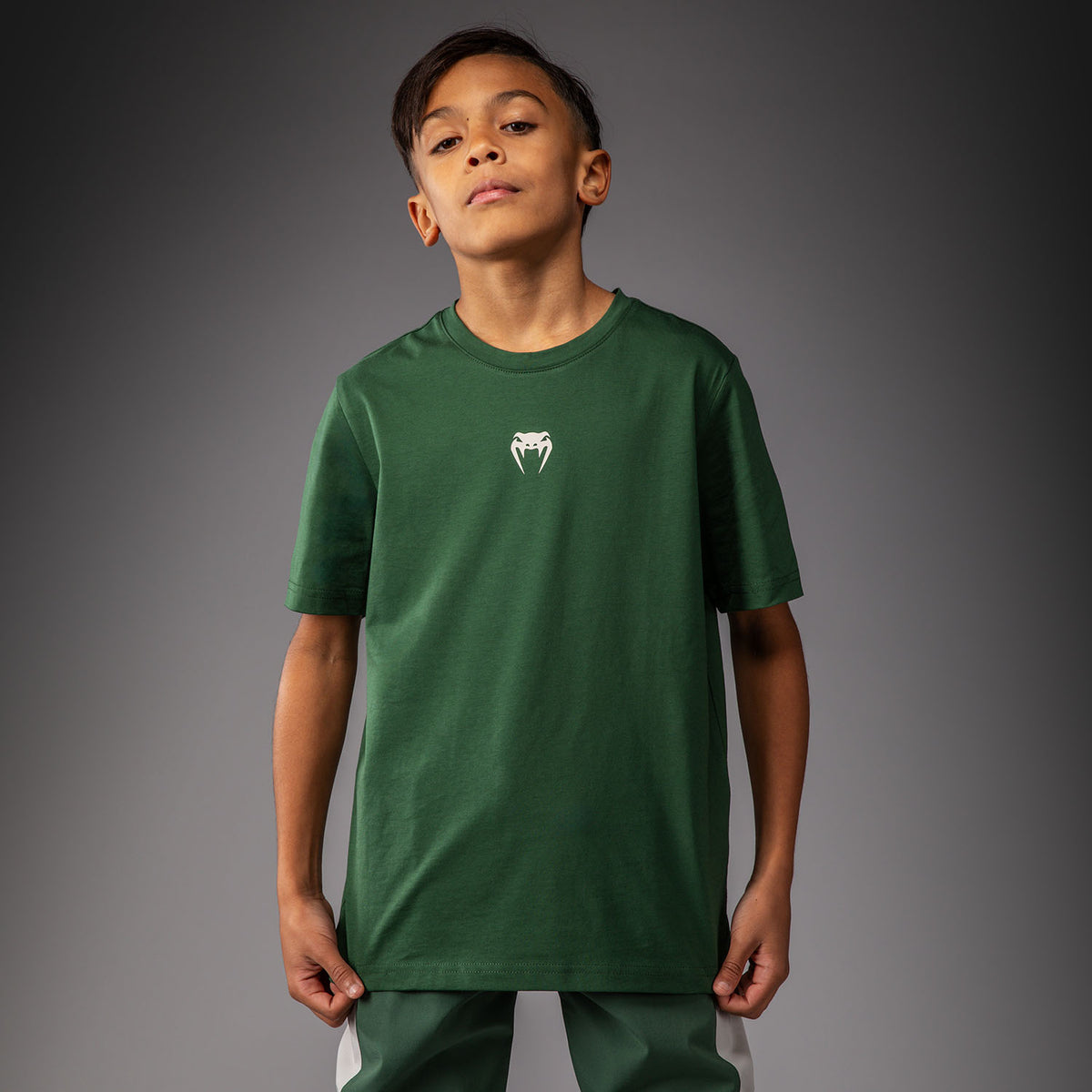 T-shirt pour Enfants Venum Contender – Vert Forêt/ Blanc Cassé - product-type_T-Shirts