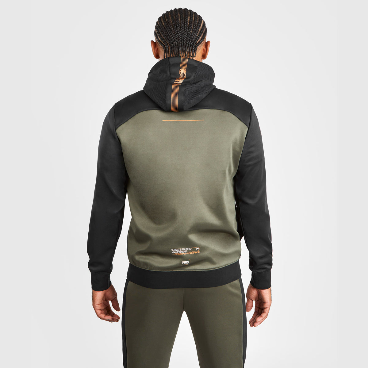 Sweatshirt zippé à capuche UFC Adrenaline by Venum Fight Week - Khaki/Bronze - product-type_Sweatshirts