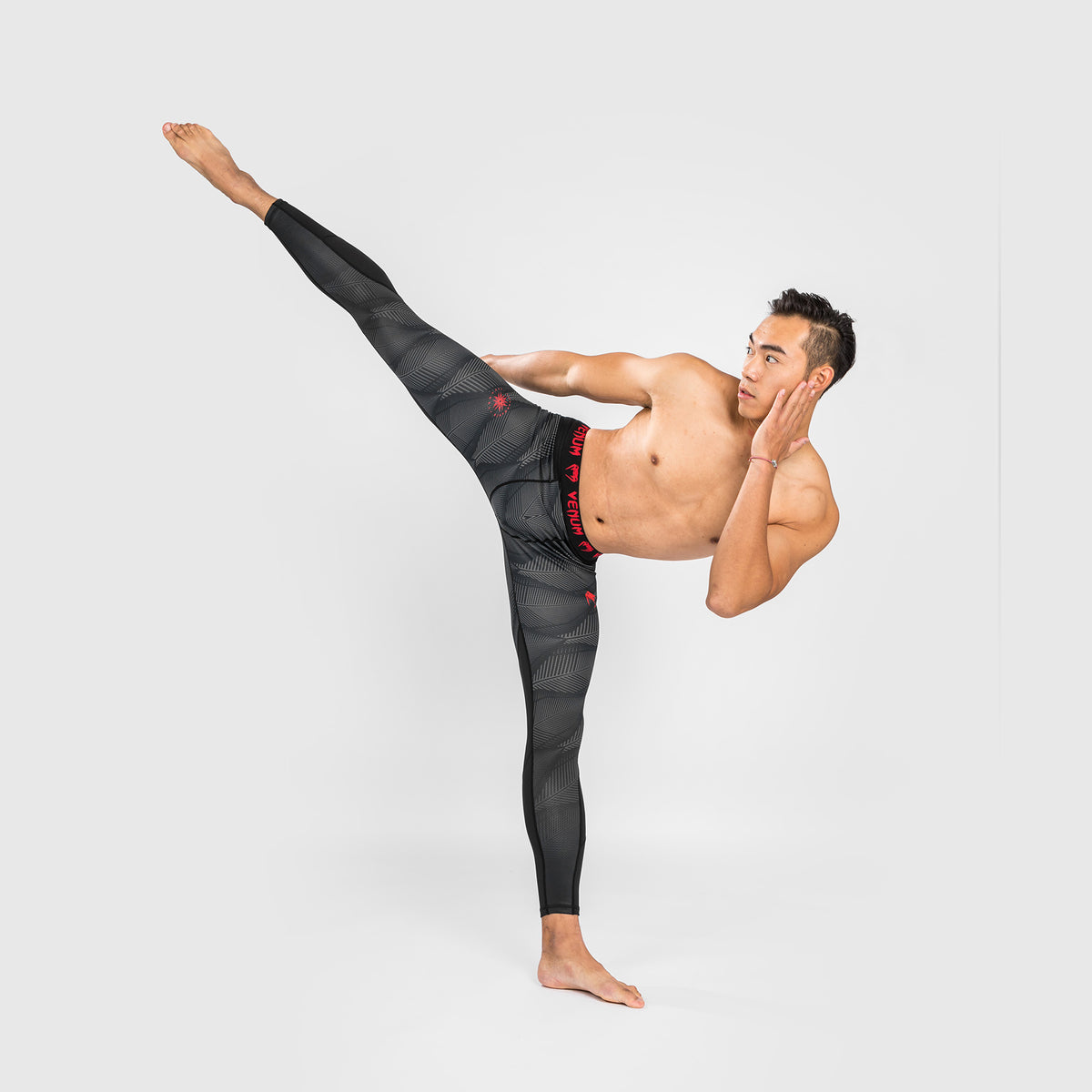 Pantalon de Compression Venum Phantom - Noir/Rouge - product-type_Pantalons de Compression