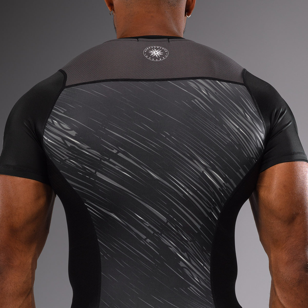 Rashguard Manches Courtes Venum Rapid - Noir/Gris Orage - product-type_T-Shirts de Compression