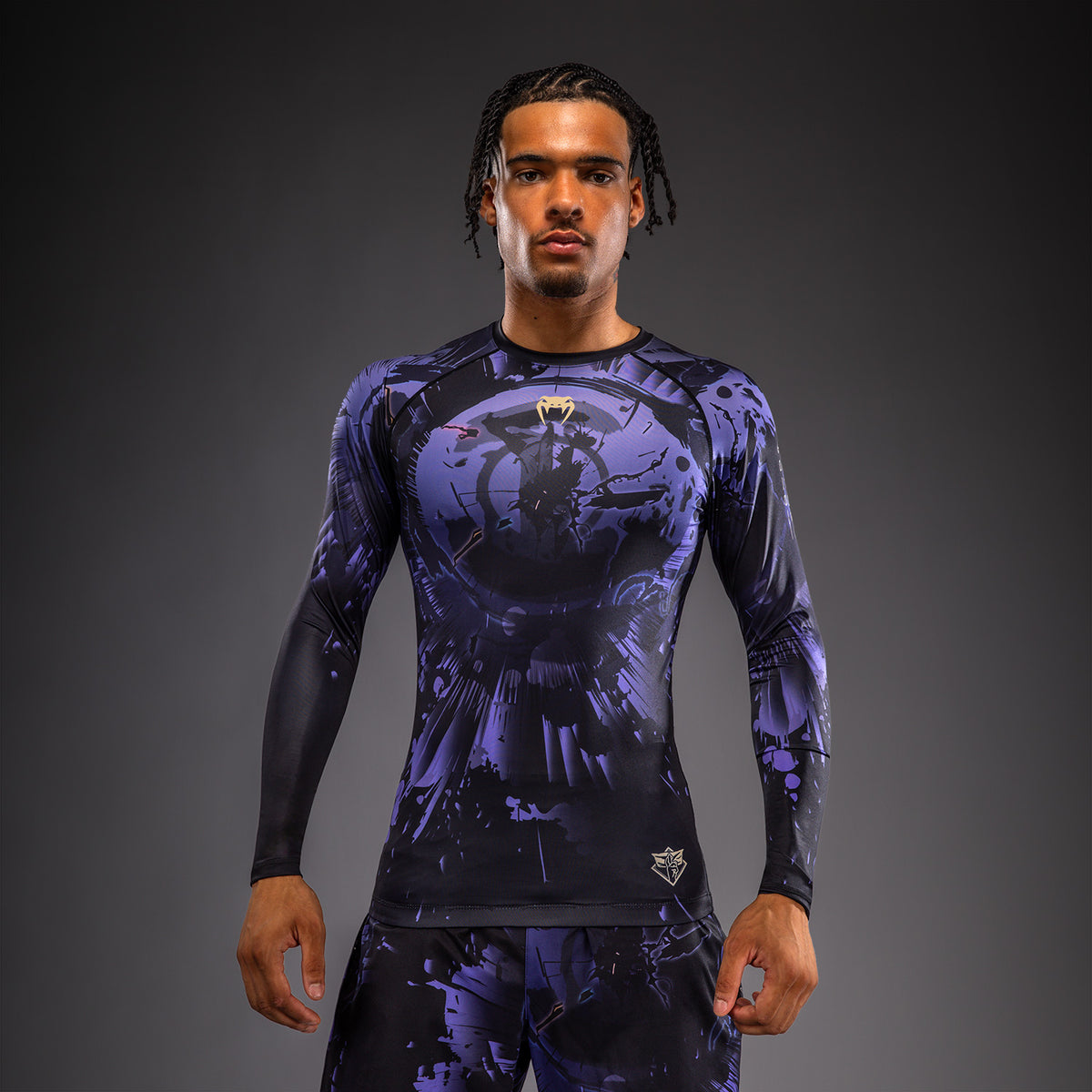Rashguard à Manches Longues Gojo Jujutsu Kaisen x Venum – Violet - product-type_T-Shirts de Compression