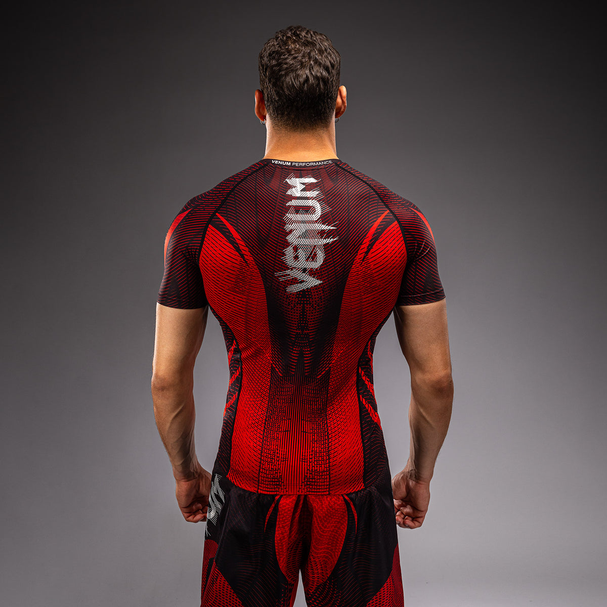 Rashguard à Manches Courtes Venum Galactic 3.0 - Rouge/Argent - product-type_T-Shirts de Compression