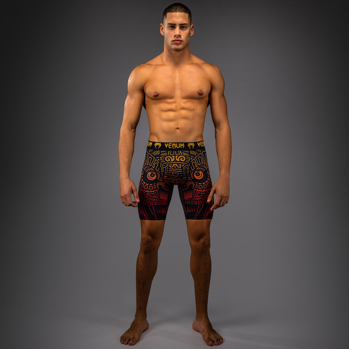 Short de Compression Venum Quetzal Fury - Noir/Rouge Fury/Mandarine - product-type_Shorts de compression