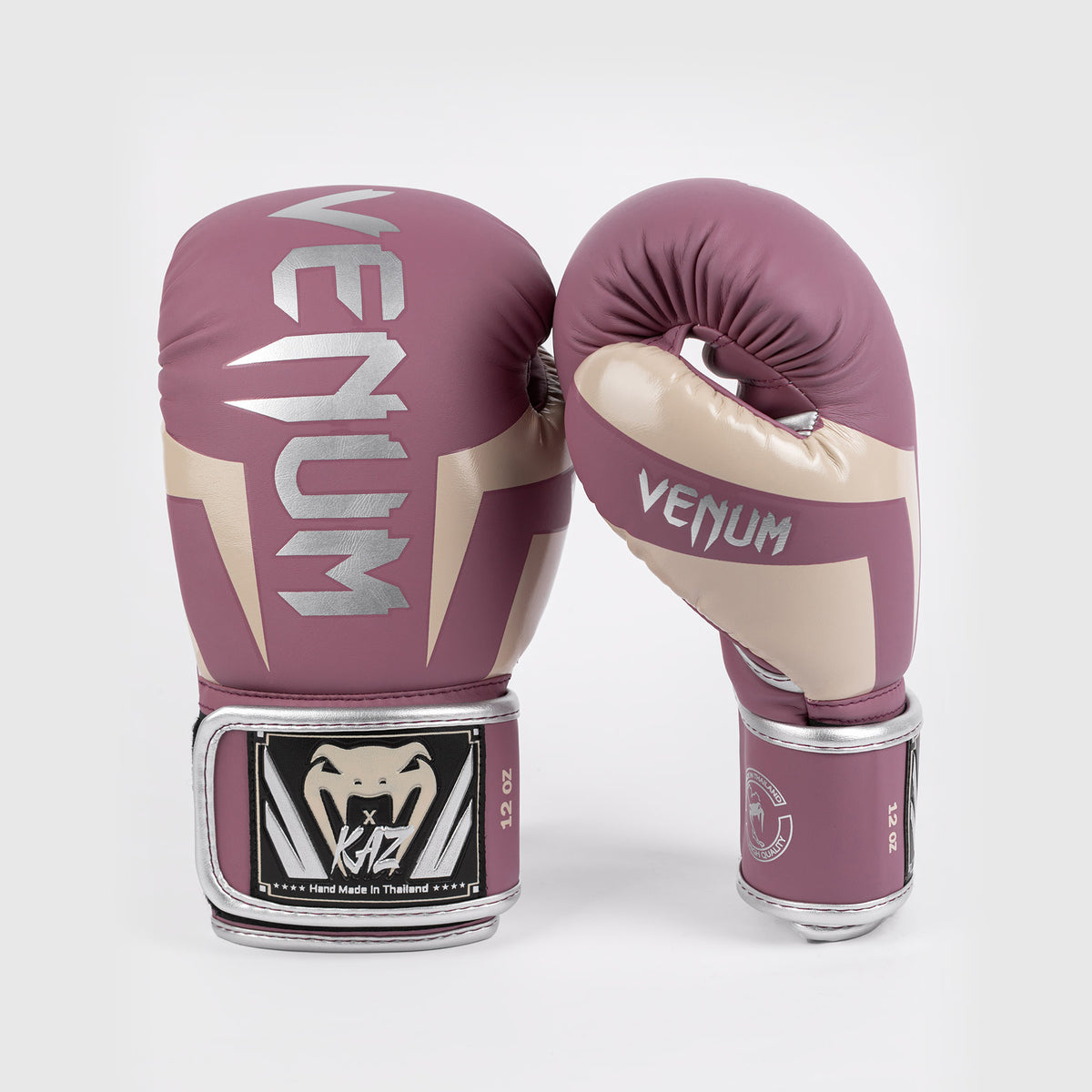 Gants de boxe Venum x Kaz – Orchidée Fanée/Argent - product-type_Gants de boxe