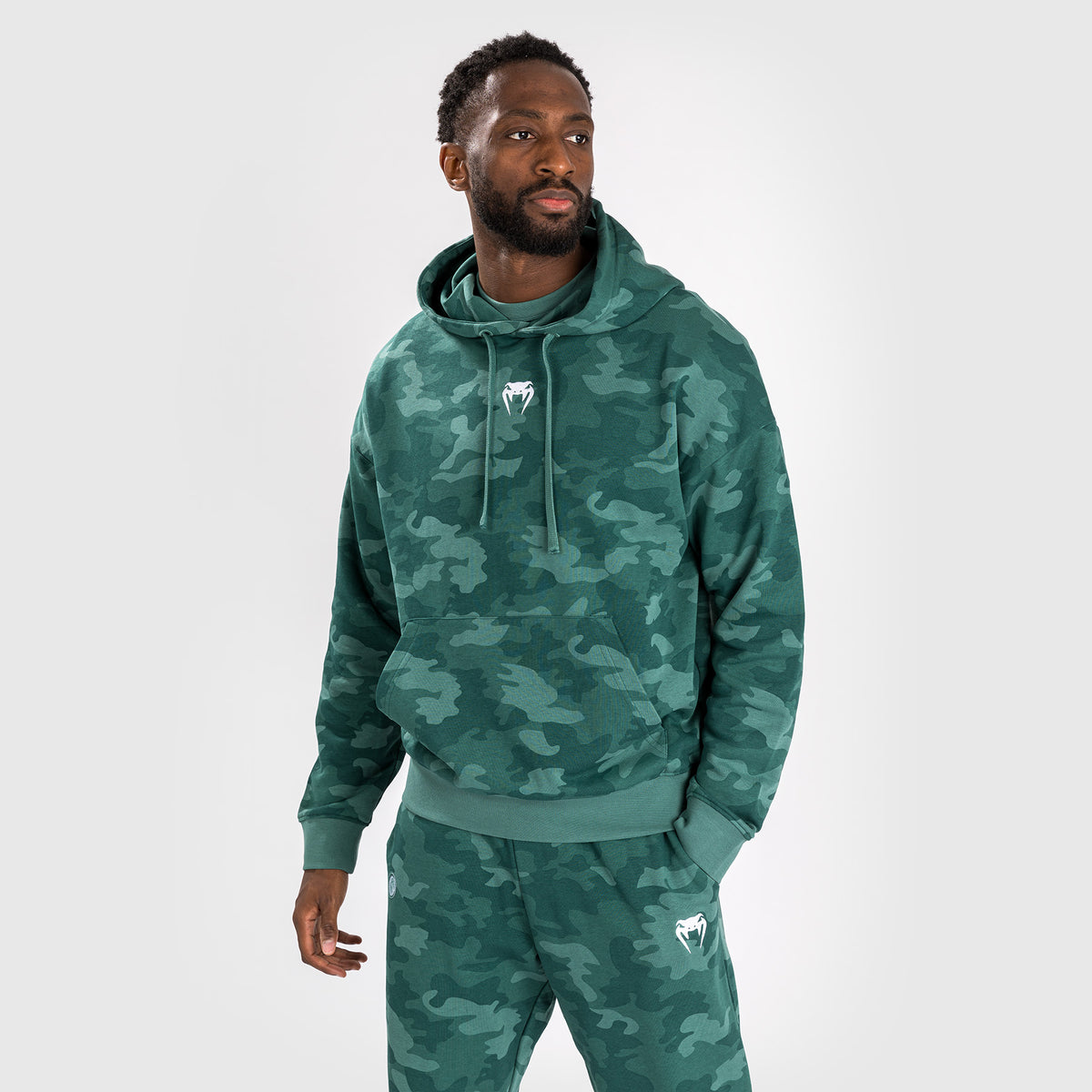 Sweat À Capuche pour Hommes Venum Vortex XL - Camouflage Turquoise - product-type_Sweatshirts
