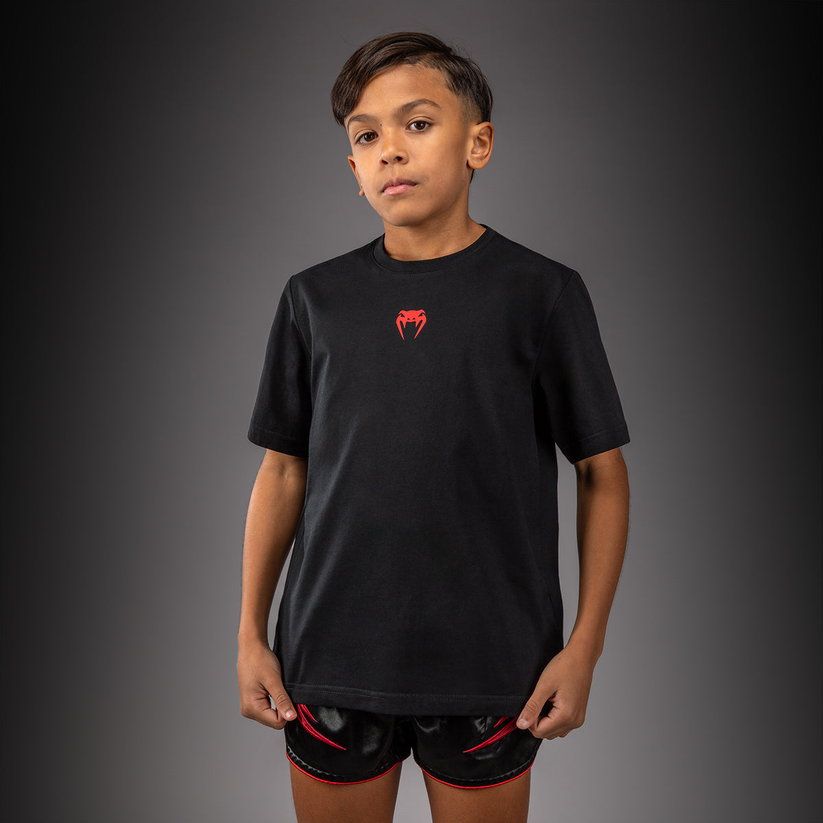 T-shirt en Coton Pour Enfant Venum Attack - Noir/Rouge - product-type_T-Shirts