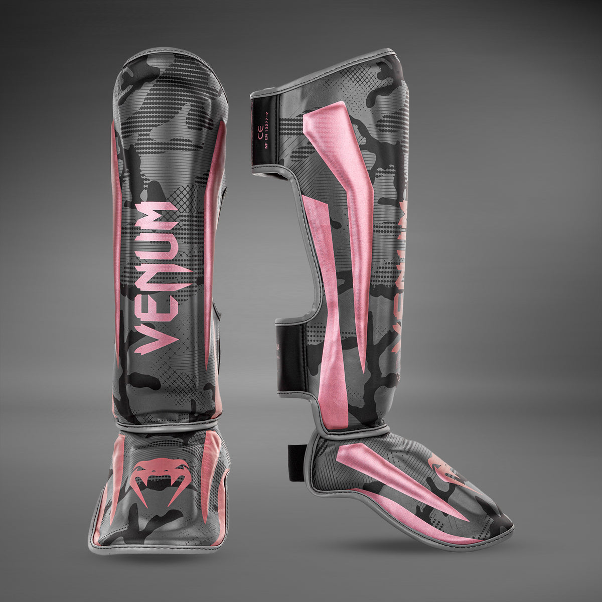Protège-tibias Venum Elite – Noir/Rose/Or - product-type_Protège-tibias