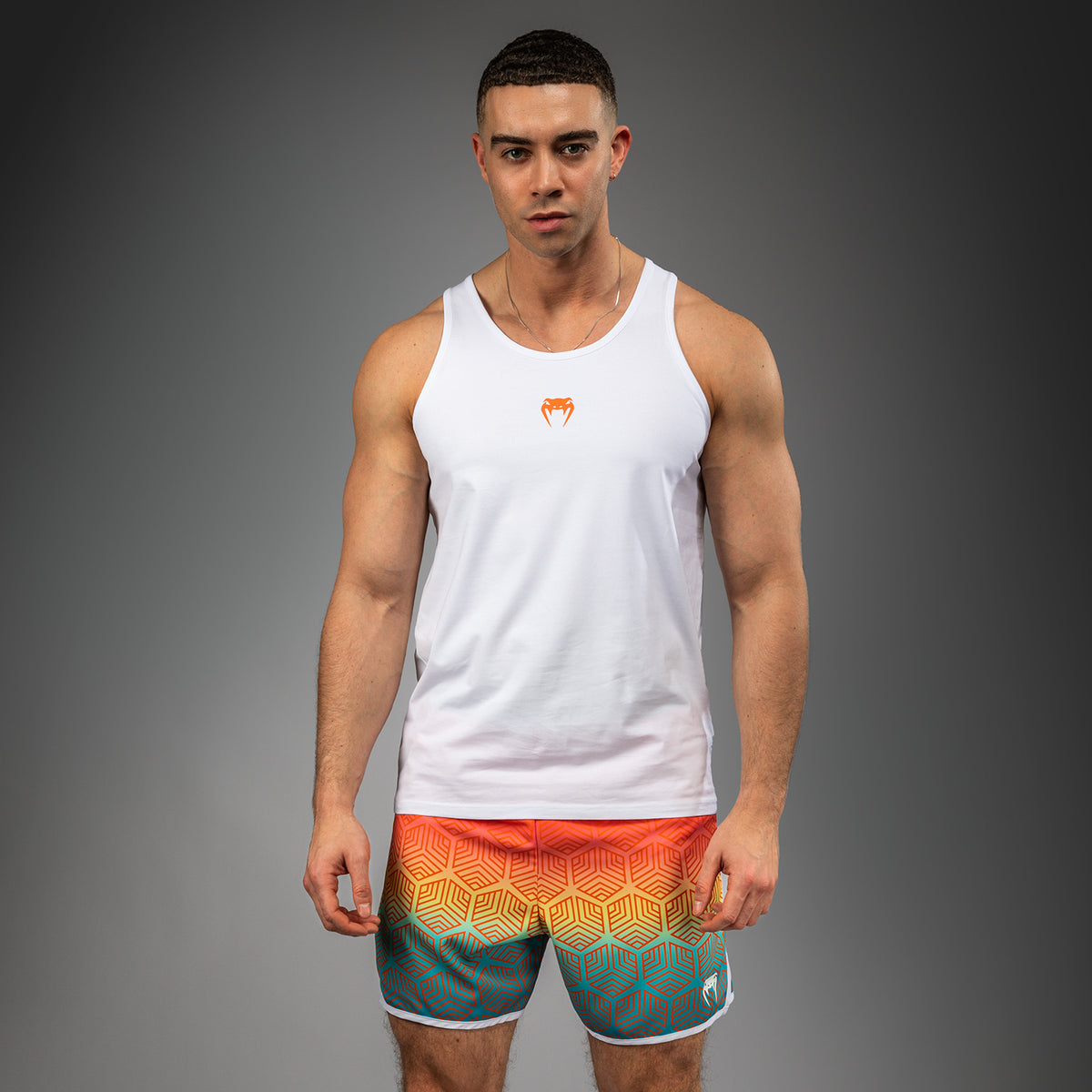 Débardeur Venum Echo - Blanc/Orange Sunset - product-type_Débardeurs