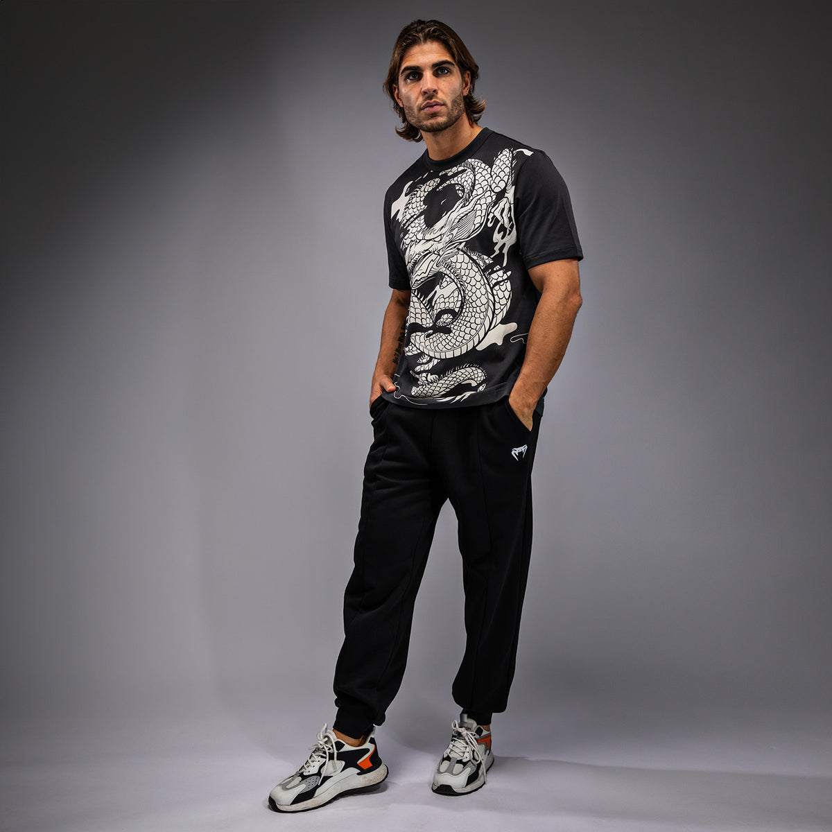 T-shirt Venum Dragon’s Flight - Gris Charbon/Blanc Crème - product-type_T-Shirts