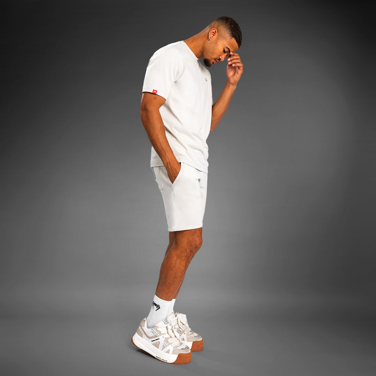 Short en coton Venum Silent Power - Beige - product-type_Shorts en Coton