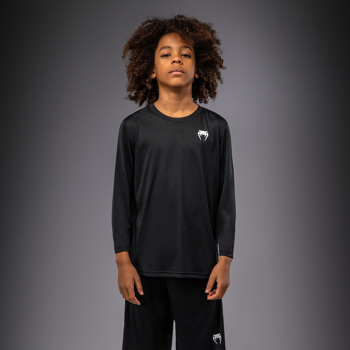 T-shirt à manches Longues pour Enfant Venum Lineup - Noir/Blanc - product-type_T-Shirts Dry Tech