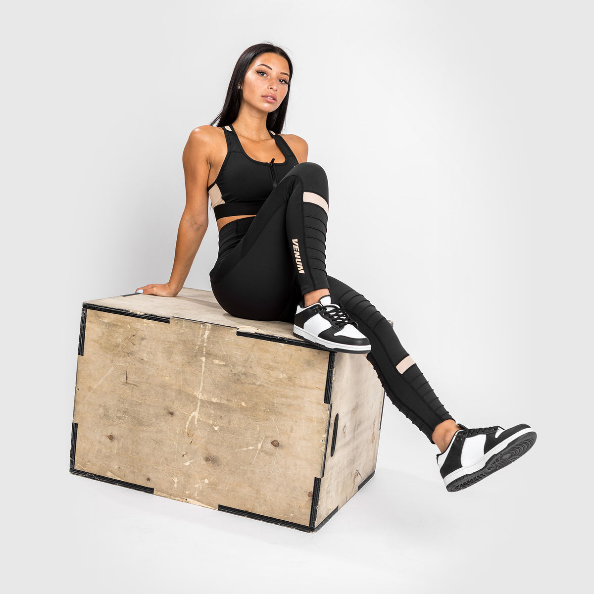 Legging Venum Moto 7/8 - Pour Femme - Noir/Sable - product-type_Leggings