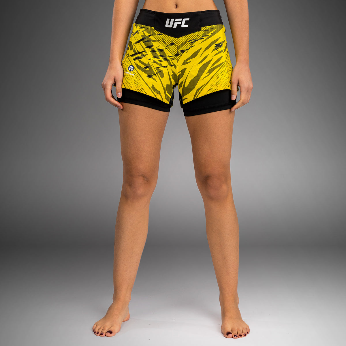 Shorts de Combat pour Femmes UFC Fusion by Venum Authentic Fight Night - Jaune - product-type_Shorts de MMA