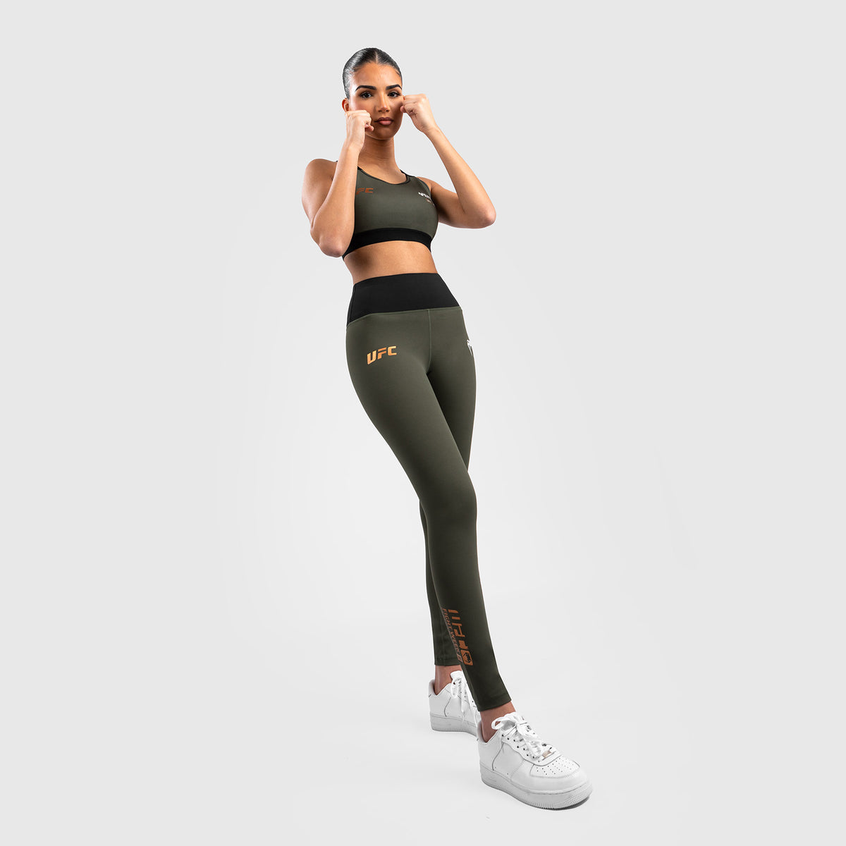 Legging de Performance pour Femmes UFC Adrenaline by Venum Fight Week - Kaki/Bronze - product-type_Leggings