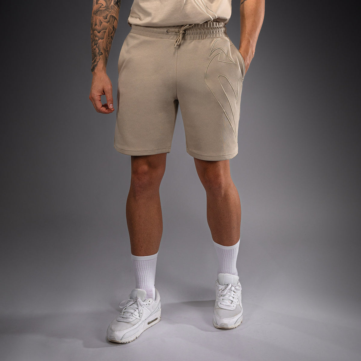 Short en Coton Venum Giant 3D – Beige - product-type_Shorts en Coton
