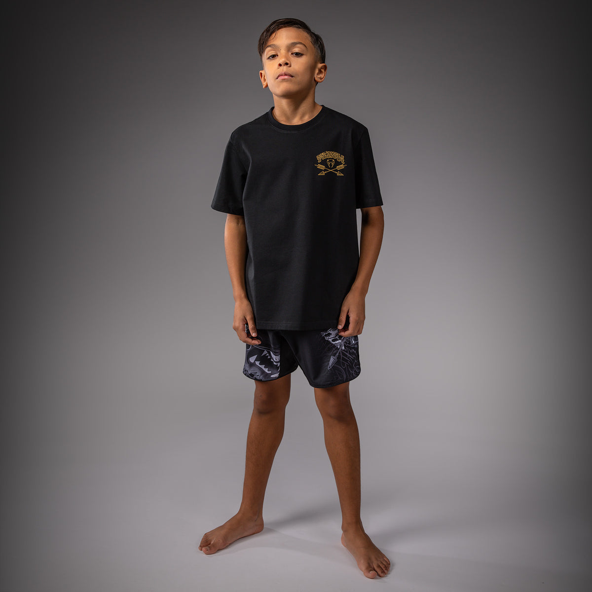 T-shirt Pour Enfants Venum Wolf Atak – Noir/Gris - product-type_T-Shirts