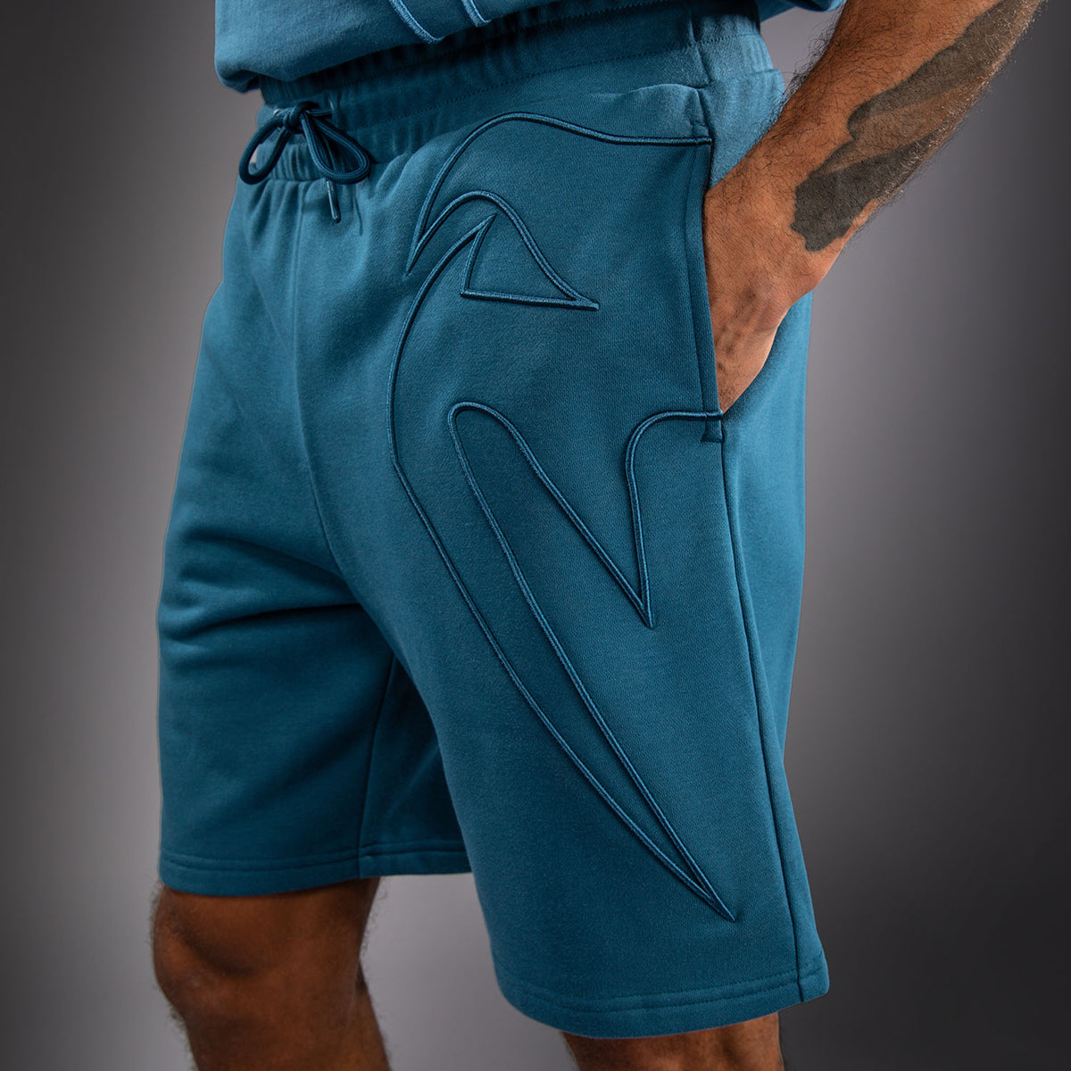 Short en Coton Venum Giant 3D - Bleu Océan - product-type_Shorts en Coton