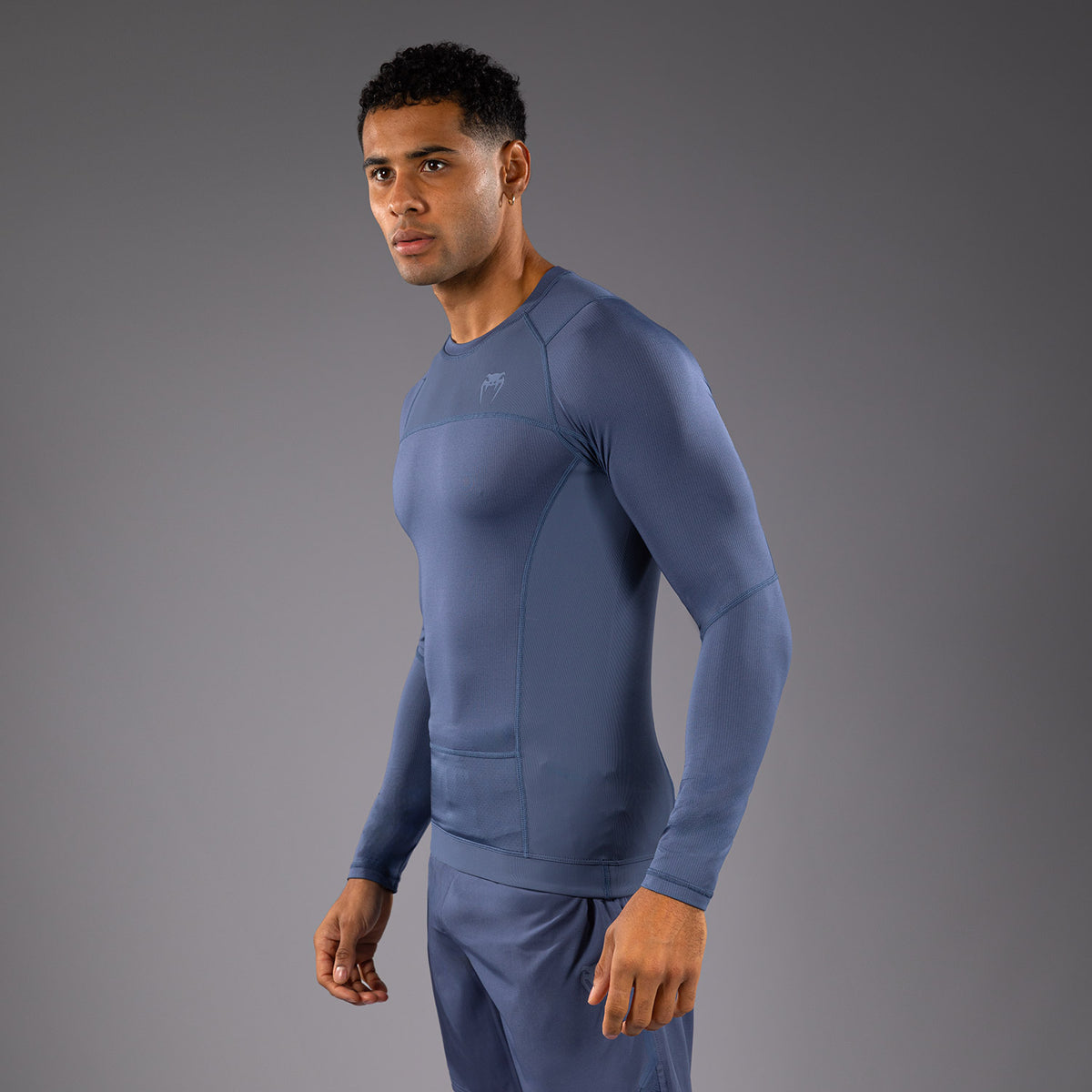 Rashguard à Manches Longues Venum G-Fit Air pour Hommes - Bleu Brumeux - product-type_T-Shirts de Compression