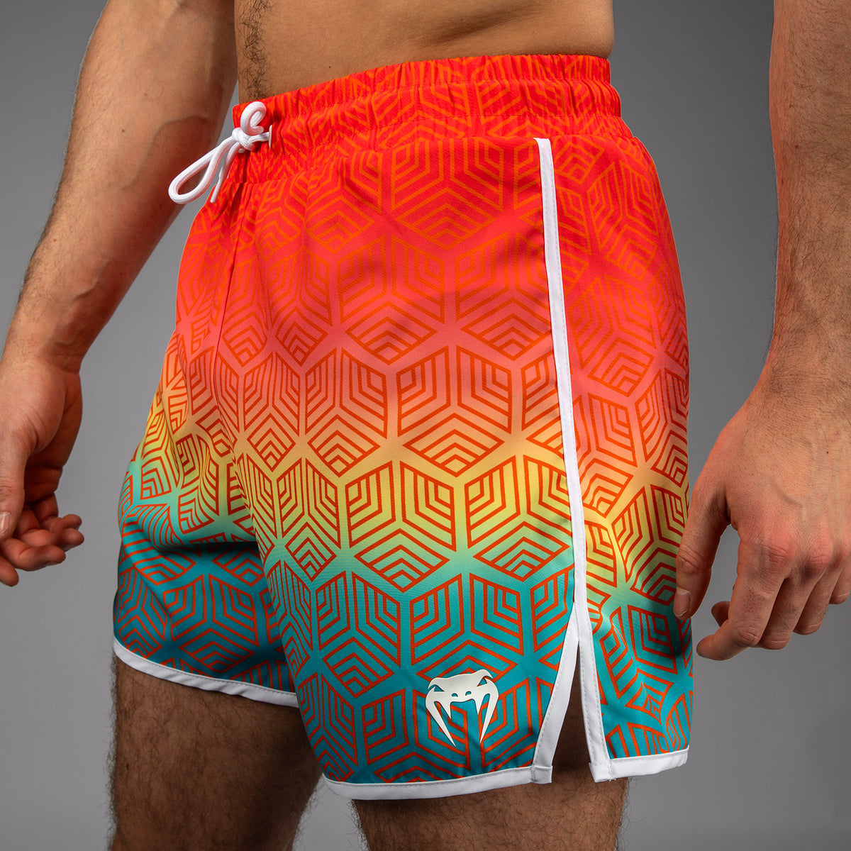 Short de Bain Venum Octane - Orange Sunset/Bleu Ciel - product-type_Shorts de bain
