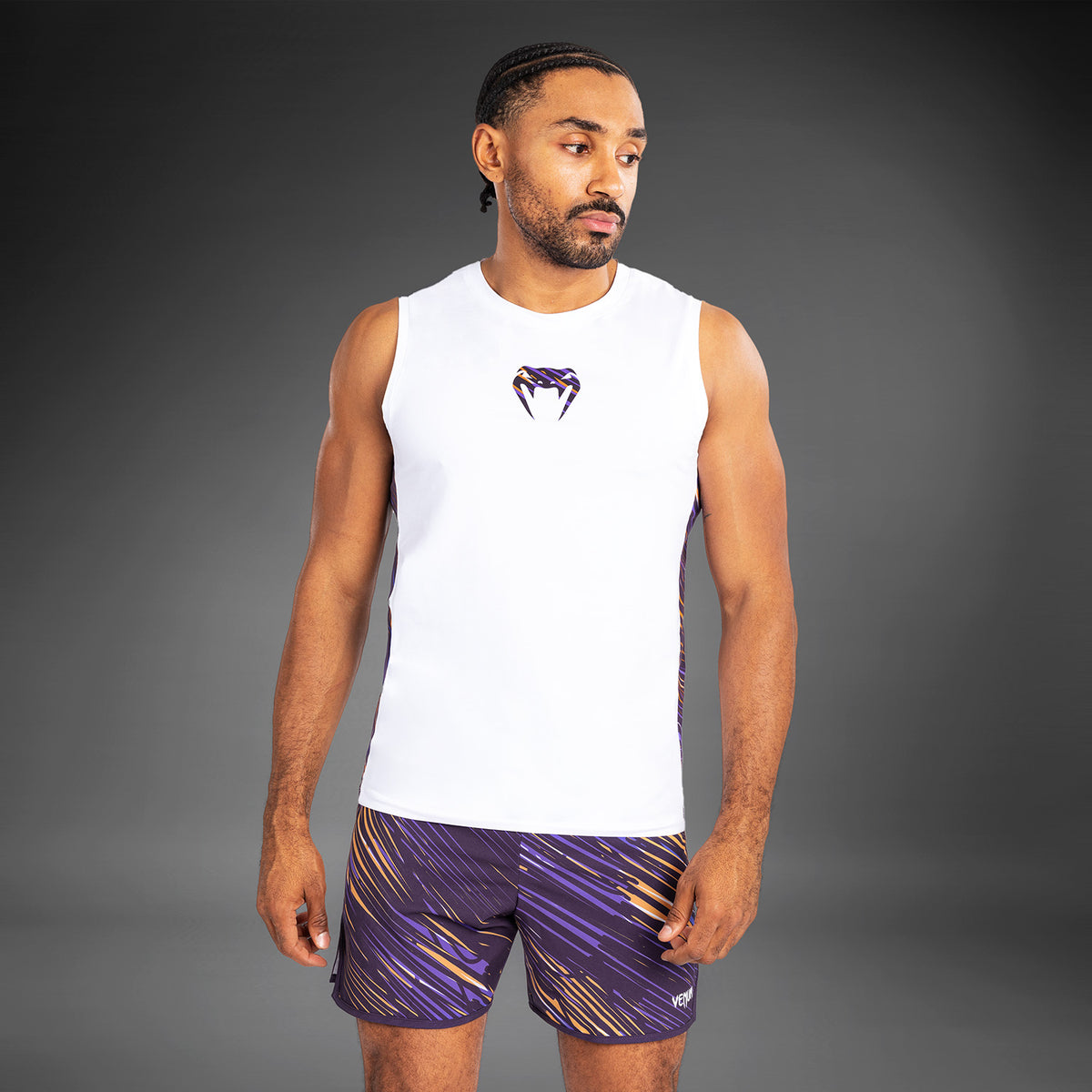 Débardeur pour Hommes Venum Rapid - Blanc/Violet Foncé - product-type_Débardeurs